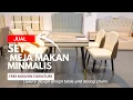 Lagu HARGA Meja Makan Minimalis 4 Kursi Modern Furniture Murah