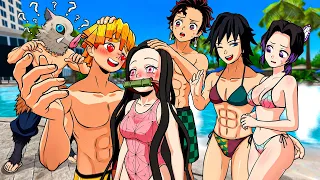 Tanjiro e seus Amigos no CAOS da PISCINA 💥💦 | Demon Slayer VR