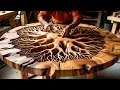 Download Lagu You Won't Believe: This Gorgeous Epoxy Resin Table Was Fire Forged From Multiple Planks Of Wood!