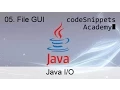 Java 05 GUI File chooser