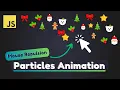 Particle Background Animation with Multiple Images and Mouse Repulsion Effect Vanilla Javascript