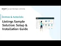 Listings Sample Solution Setup Installation