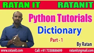 Learn Python Tutorials What is Dictionary Part - 1 by Ratan sir