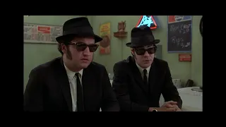 4 FRIED CHICKENS AND A COKE JAKE AND ELWOOD ORDER FOOD FROM THE QUEEN OF SOUL THE BLUES BROTHERS