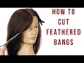 Feathered Layers Haircut Tutorial - How to Cut Feathered Bangs Face Frame