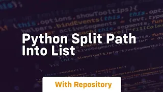 python split path into list