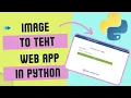 Image to Text Web App with PyTesseract Flask Step-by-Step Tutorial