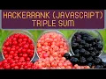 Triple Sum HackerRank JavaScript