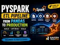 From Pandas to Production Build a Real PySpark ETL Pipeline Data Engineering Hands-On