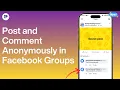 How to Post and Comment Anonymously in Facebook Groups Full Guide