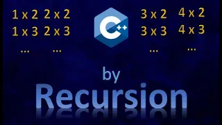 Print Multiplication Table using Recursion in C