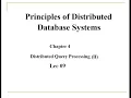 Lec 9 Distributed Query Processing - Computer Science