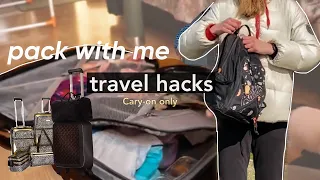 how to pack only a carry on hacks pack with me for europe 