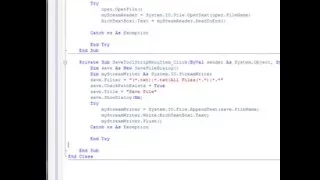 how make a text editor in vb 2008