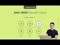 last-child CSS pseudo-class selector - Fundamentals