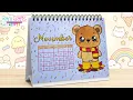 DIY NOVEMBER CALENDAR Creative and Easy Design