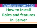 How to Install Roles and Features in Windows Server 2022