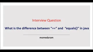 What is the difference between operator and equals method