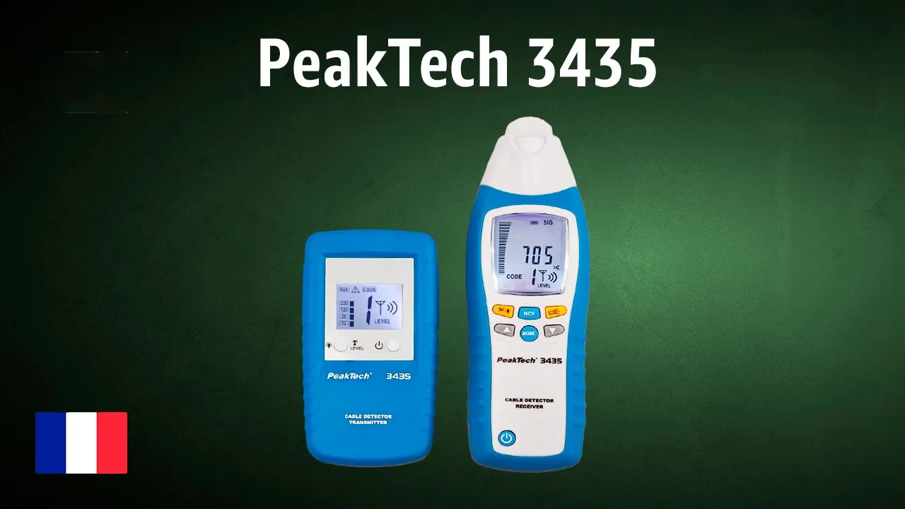 Test du traceur de câbles PeakTech P 3435 en français