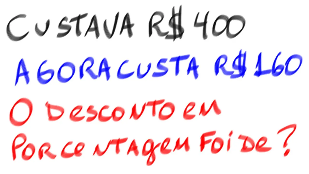 1 QUESTÃO DE MATEMÁTICA ESTILO CONCURSO RESOLVIDA PORCENTAGEM PROBLEMA 4