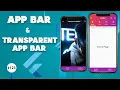 Flutter Tutorial - App Bar Transparent App Bar