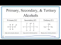 Primary Secondary and Tertiary Alcohols Classification Examples Practice