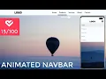 Animated Responsive Navbar Tutorial Project