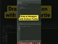 Draw a Hexagon with Python Turtle