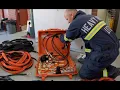Confined Space Rescue Setup for Making Entry on Air Hardline Communications PPE