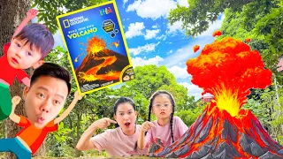 Changcady review bộ thí nghiệm núi lửa phun trào siêu hấp dẫn.