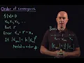 Order of Convergence Lecture 16 Numerical Methods for Engineers