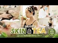 Relaxing Spa Day Routine Facial Treatment Tea Glowing Skin