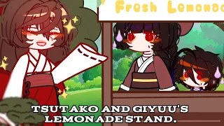 Tsutako and Giyuu s Lemonade Stand Kny Tiny Giyuu and his older sister