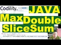 Codility Max double slice sum solution