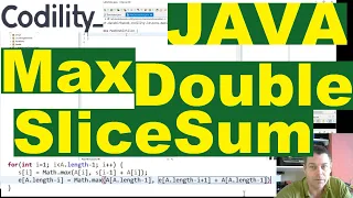 Codility Max double slice sum solution