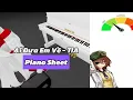 TIA - Ai Dua Em Ve Low Cortisol Song Roblox Piano sheets in desc