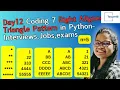Day12 Coding 7 Right aligned Triangle Pattern in Interviews Jobs exams Target45