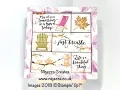 Part 2 Shadow Box Frame Smapler Using Stampin Up Natures Poem Colourful Seasons
