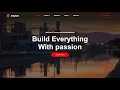 Make Construction Website template with animated text with source code