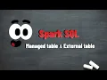 Spark SQL - managed table vs external table