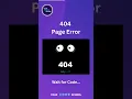 Page Error animation using HTML CSS