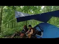 Download Lagu Couple Camping in Heavy Rain with Thunderstorm‼️ Not Solo Camping in Heavy Rain
