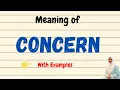 Concern Meaning English Vocabulary Words