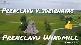Old Windmill On Countryside Summer 2020 Prenclavu Vējdzirnavas 