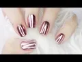 ROSE GOLD Mirror Chrome Nails With GEL REGULAR POLISH