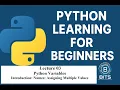 Python Programming for Absolute Beginners Lecture 03 Python Variables Names Assigning Values