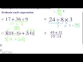 Pre-Algebra Lesson 1-1 Words and Expressions