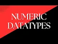 Oracle SQL Numeric Data Types Oracle SQL fundamentals