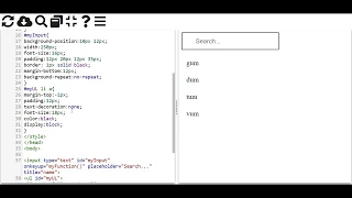 Search Filter in HTML CSS And pure Javascript