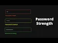 How to make a password strength checker with Html Css and Js